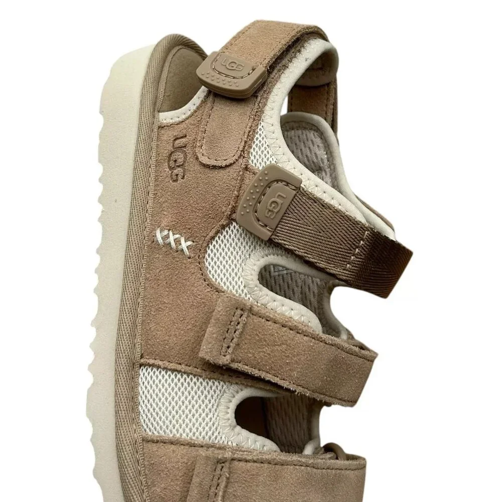 UGG Youth Girl's/Boy's GoldenCoast Slingback Sandal Size 1‎ Tan/Brown Adjustable